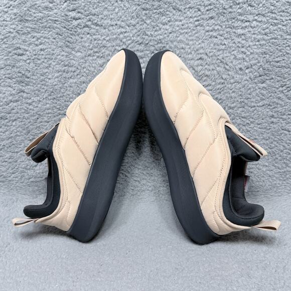 Adidas Adipuff Mens Size 9 Slip On Sneakers Magic Beige Black Primaloft IF4227 - Picture 6 of 9